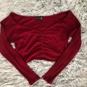 Medium cute red long sleeve